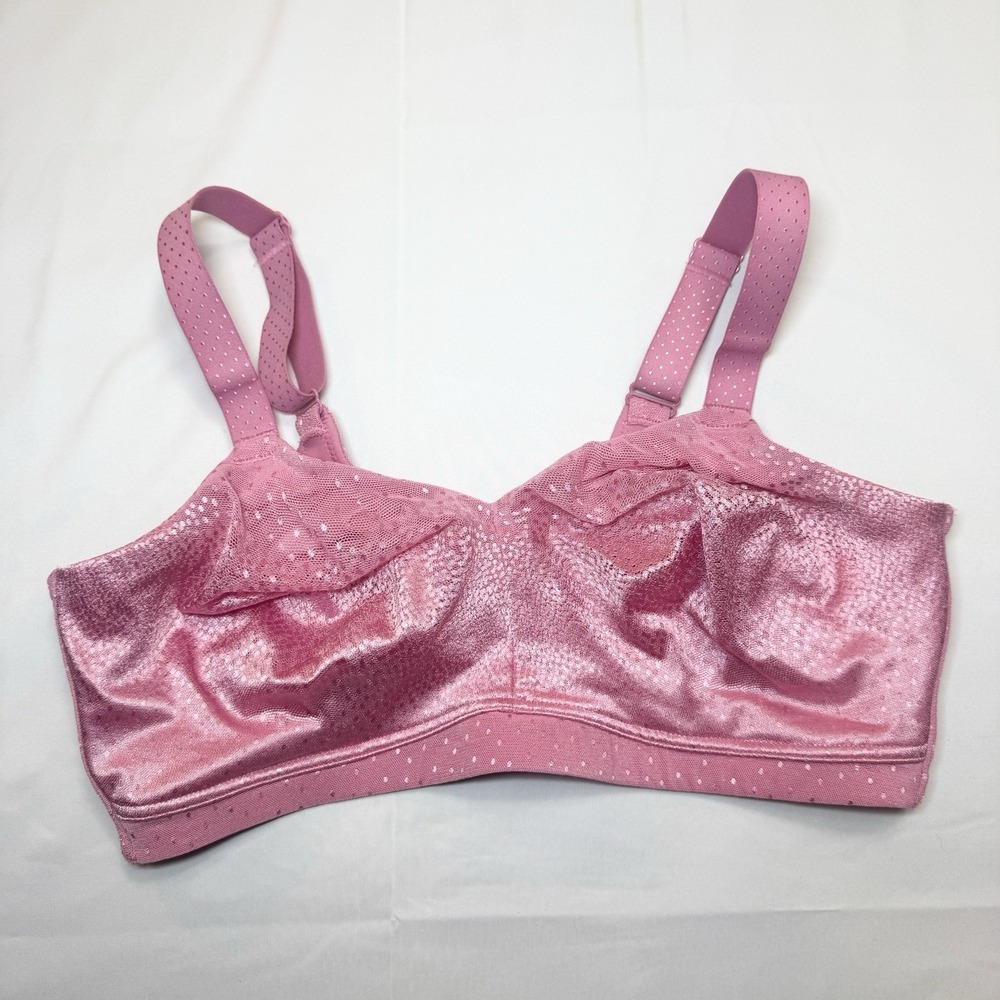 Wacoal Back Appeal Full Coverage Wire Free Bra 40DDD Pink 852303 Comfort - Picture 1 of 5